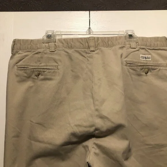 polo Ralph Lauren men's Chino 100%cotton flat front casual pants size: 42/32